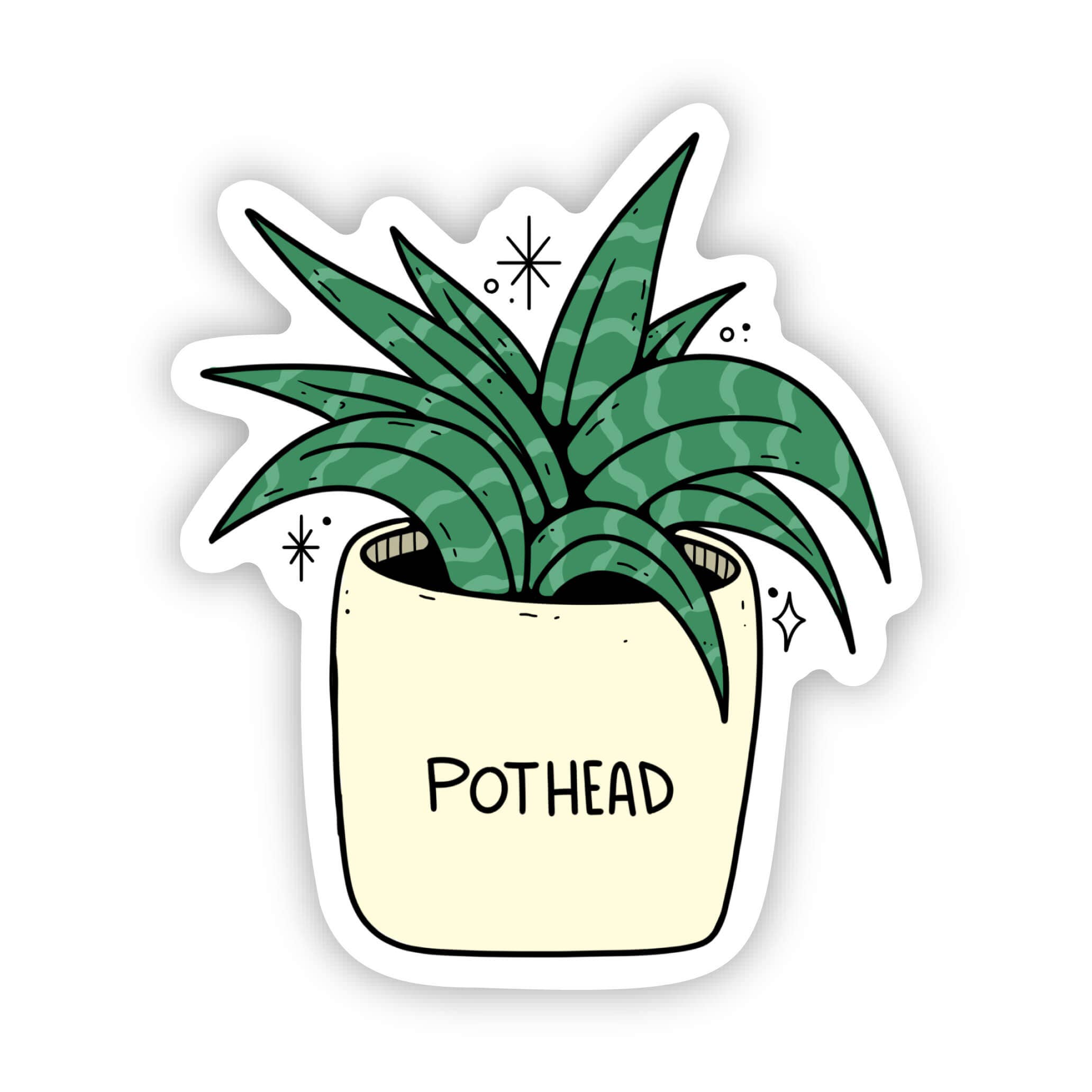 "Pothead" Sticker