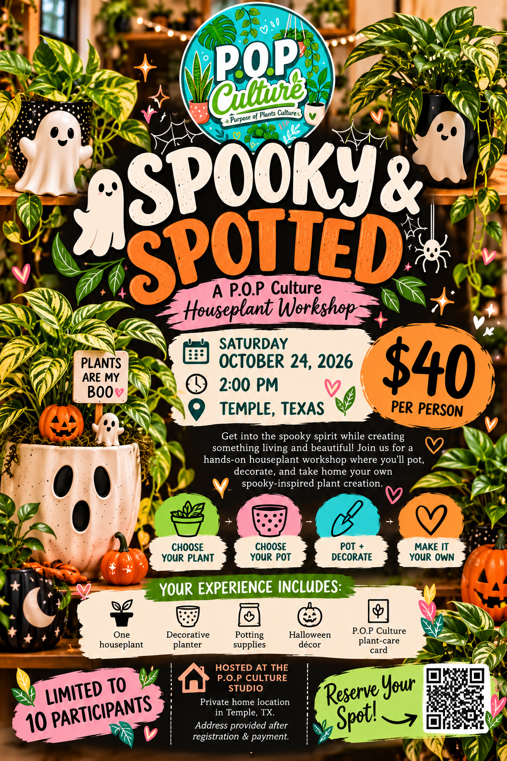 Spooky & Spotted: A Halloween Houseplant Workshop