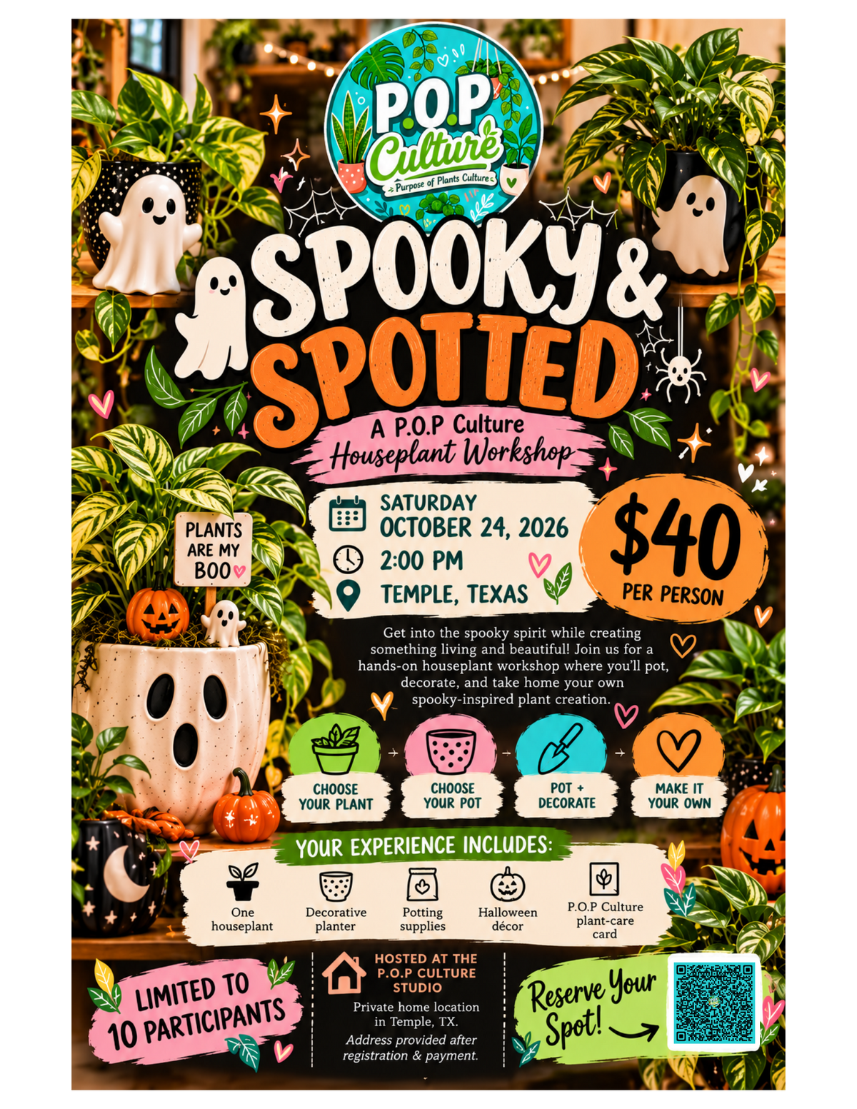 Spooky & Spotted: A Halloween Houseplant Workshop